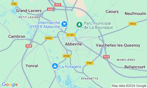 Ausschnitt der Weltkarte zu Abbeville