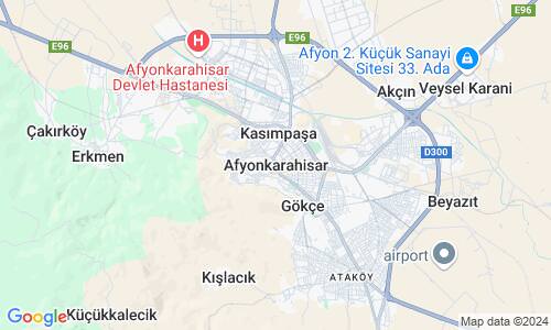 Ausschnitt der Weltkarte zu Afyon