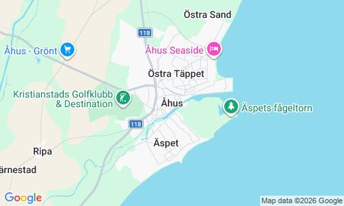 Ausschnitt der Weltkarte zu Ahus Strand
