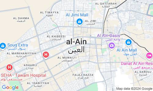 Ausschnit der Weltkarte zu Al-Ain