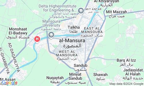 Ausschnitt der Weltkarte zu Al-Mansura