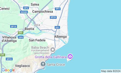 Ausschnitt der Weltkarte zu Albenga