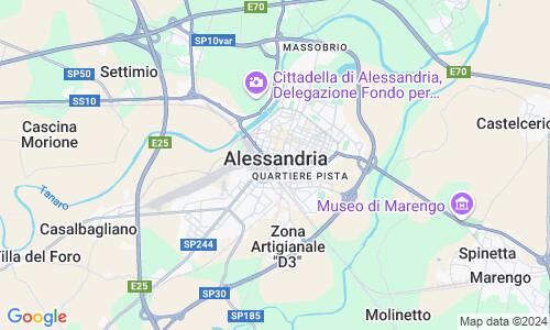 Ausschnitt der Weltkarte zu Alessandria