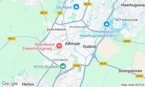 Ausschnitt der Weltkarte zu Alkmaar