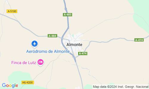 Ausschnitt der Weltkarte zu Almonte