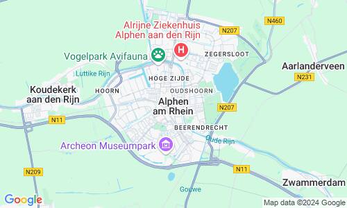 Ausschnitt der Weltkarte zu Alphen aan den Rijn