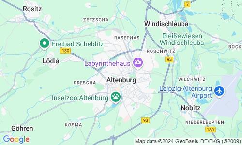 Ausschnitt der Weltkarte zu Altenburg