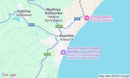 Ausschnitt der Weltkarte zu Aluschta
