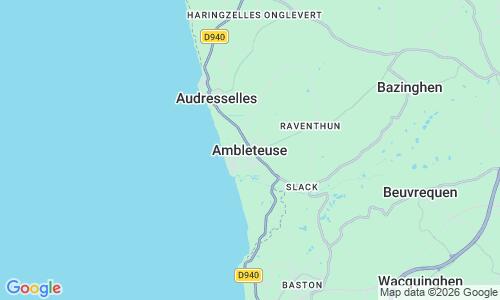 Ausschnitt der Weltkarte zu Ambleteuse Strand