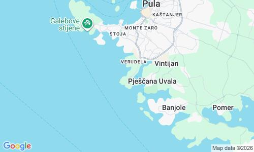 Ausschnitt der Weltkarte zu Ambrela Beach