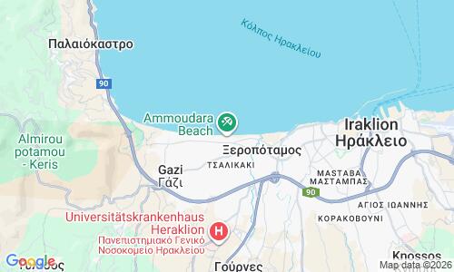 Ausschnitt der Weltkarte zu Amoudara Beach