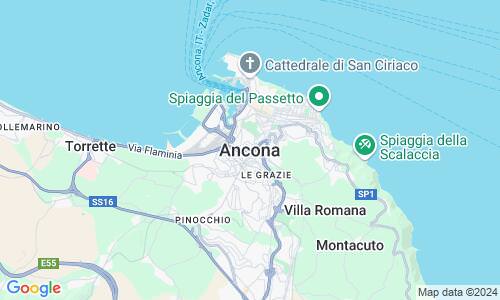 Ausschnitt der Weltkarte zu Ancona
