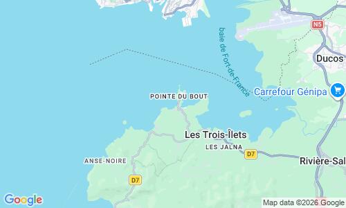 Ausschnitt der Weltkarte zu Anse Mitan