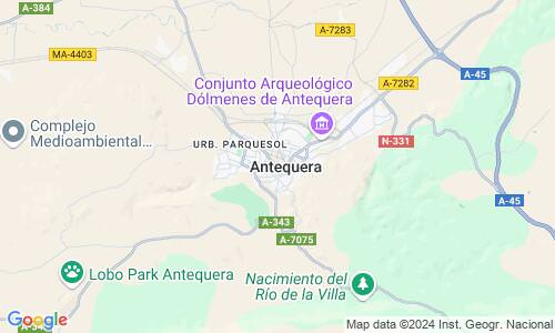 Ausschnitt der Weltkarte zu Antequera