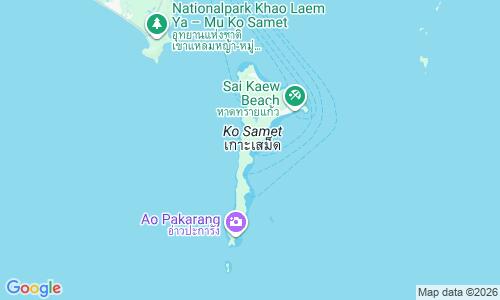 Ausschnitt der Weltkarte zu Ao Wong Duean Beach