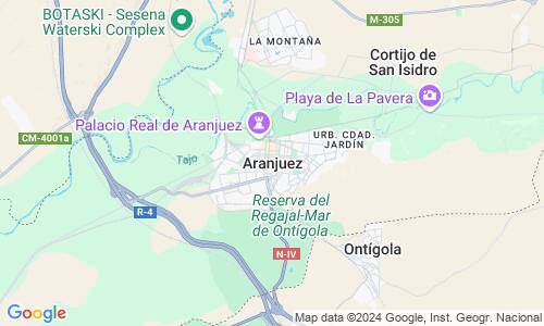 Ausschnitt der Weltkarte zu Aranjuez