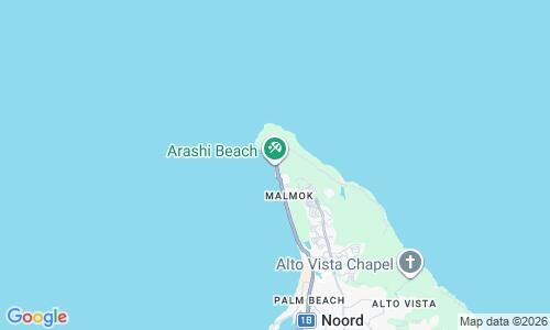 Ausschnitt der Weltkarte zu Arashi Beach