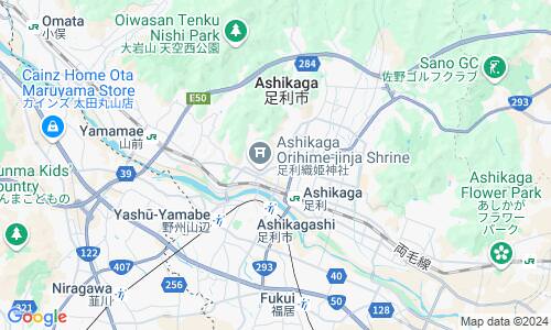 Ausschnitt der Weltkarte zu Ashikaga
