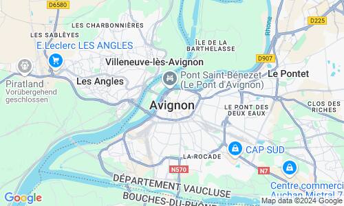 Ausschnit der Weltkarte zu Avignon
