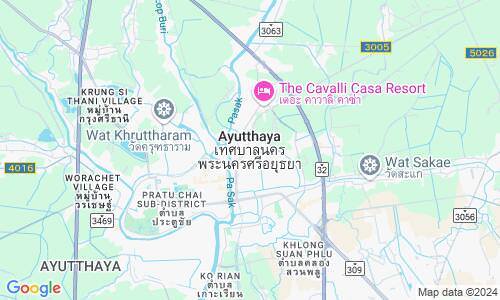 Ausschnit der Weltkarte zu Ayutthaya