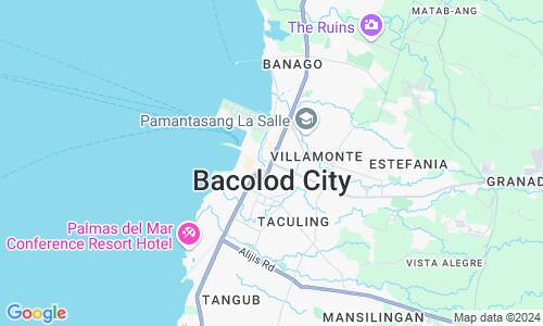 Ausschnitt der Weltkarte zu Bacolod