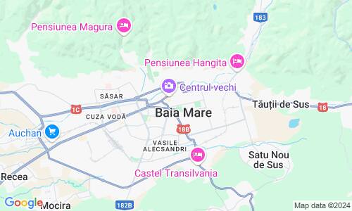 Ausschnitt der Weltkarte zu Baia Mare