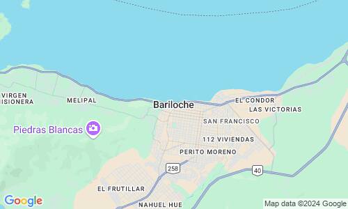 Ausschnitt der Weltkarte zu Bariloche