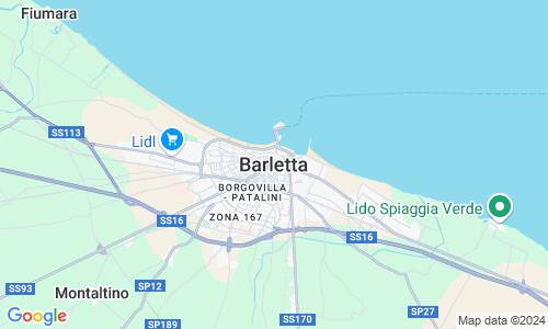 Ausschnitt der Weltkarte zu Barletta