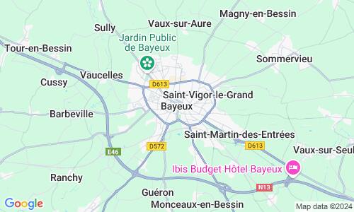 Ausschnitt der Weltkarte zu Bayeux