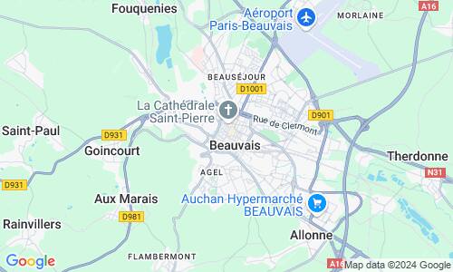 Ausschnitt der Weltkarte zu Beauvais