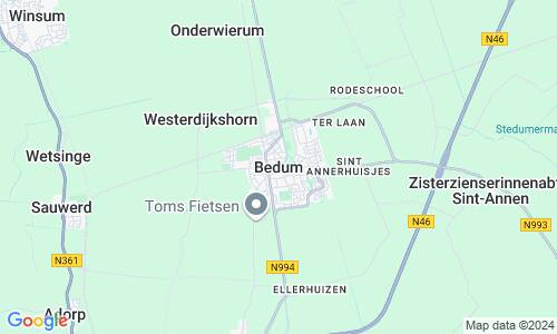 Ausschnitt der Weltkarte zu Bedum