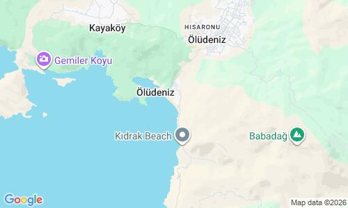 Ausschnitt der Weltkarte zu Belcekız Plajı