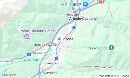 Ausschnitt der Weltkarte zu Bellinzona