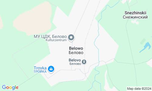 Ausschnitt der Weltkarte zu Belowo