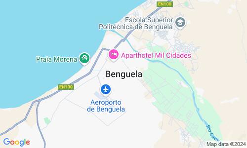 Ausschnitt der Weltkarte zu Benguela