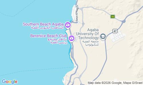 Ausschnitt der Weltkarte zu Berenice Beach Club