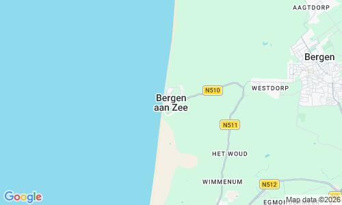 Ausschnitt der Weltkarte zu Bergen aan Zee