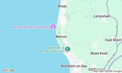 Ausschnitt der Weltkarte zu Berrow Strand