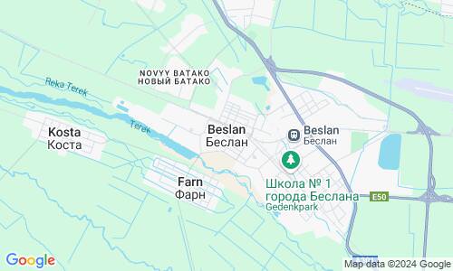 Ausschnitt der Weltkarte zu Beslan