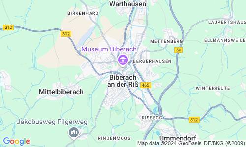 Ausschnitt der Weltkarte zu Biberach an der Riß