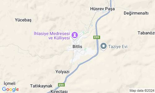 Ausschnitt der Weltkarte zu Bitlis