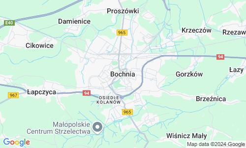Ausschnitt der Weltkarte zu Bochnia
