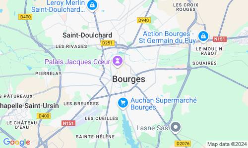 Ausschnitt der Weltkarte zu Bourges