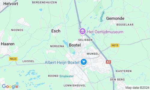 Ausschnitt der Weltkarte zu Boxtel