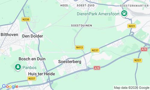 Ausschnitt der Weltkarte zu Braassemerstrand