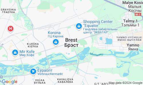 Ausschnitt der Weltkarte zu Brest