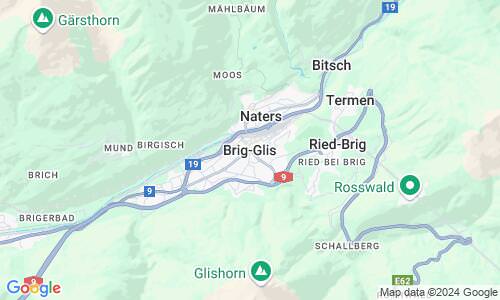 Ausschnitt der Weltkarte zu Brig