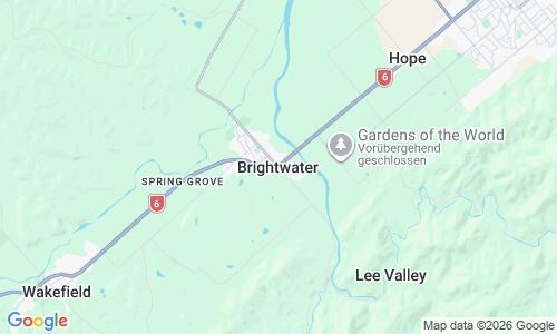 Ausschnitt der Weltkarte zu Brightwater Beach