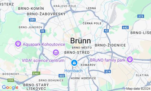 Ausschnitt der Weltkarte zu Brünn