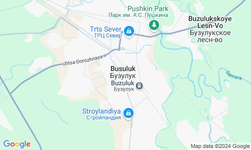 Ausschnitt der Weltkarte zu Busuluk